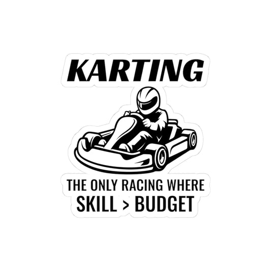 Go Kart Racing Sticker Vinyl – Karting Decal for Racers & Motorsports Fans
