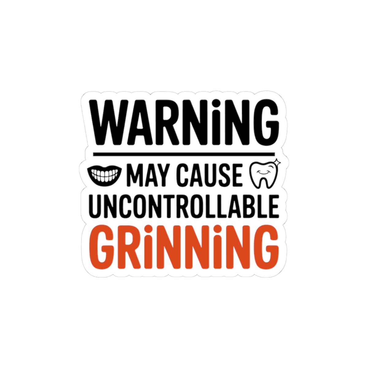 Smile Effect Sticker - Prosthetic Artistry Vinyl Decal for Cosmetic Dental Technicians