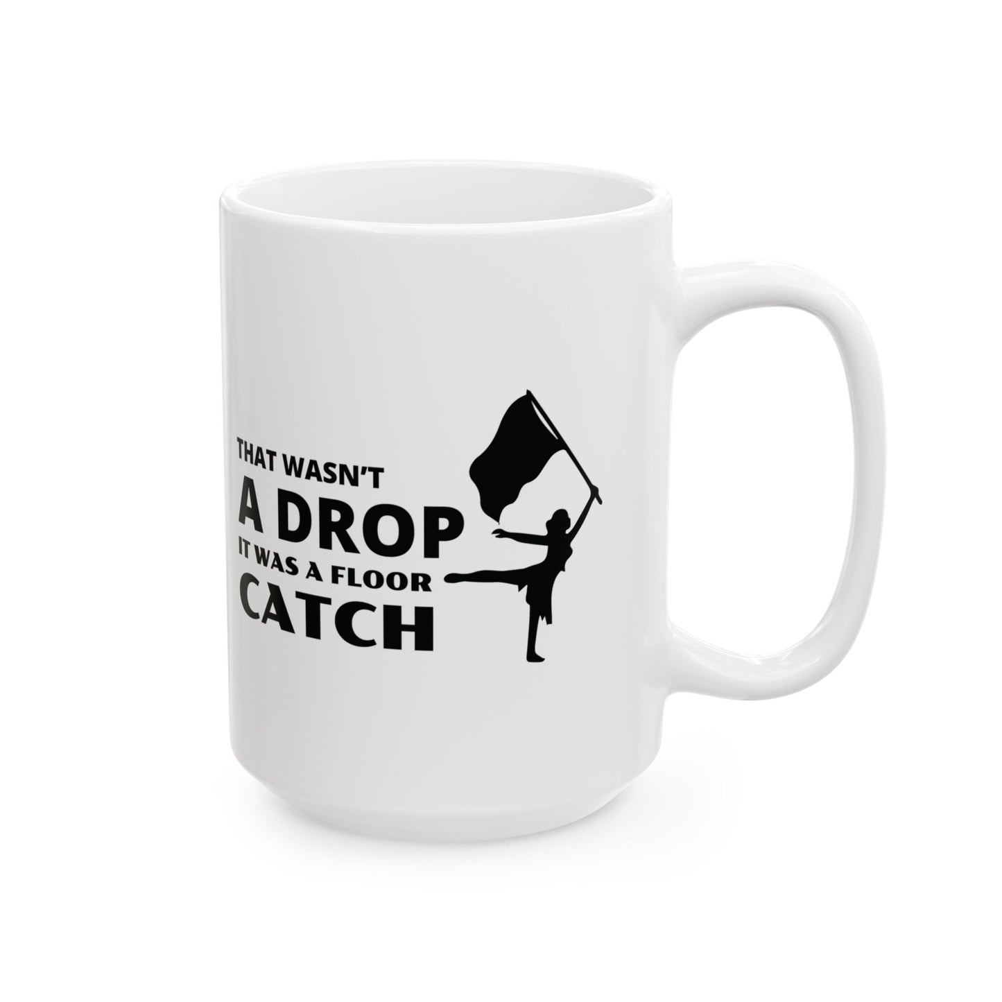 Color Guard Mug - Floor Catch Design for Performers & Fans