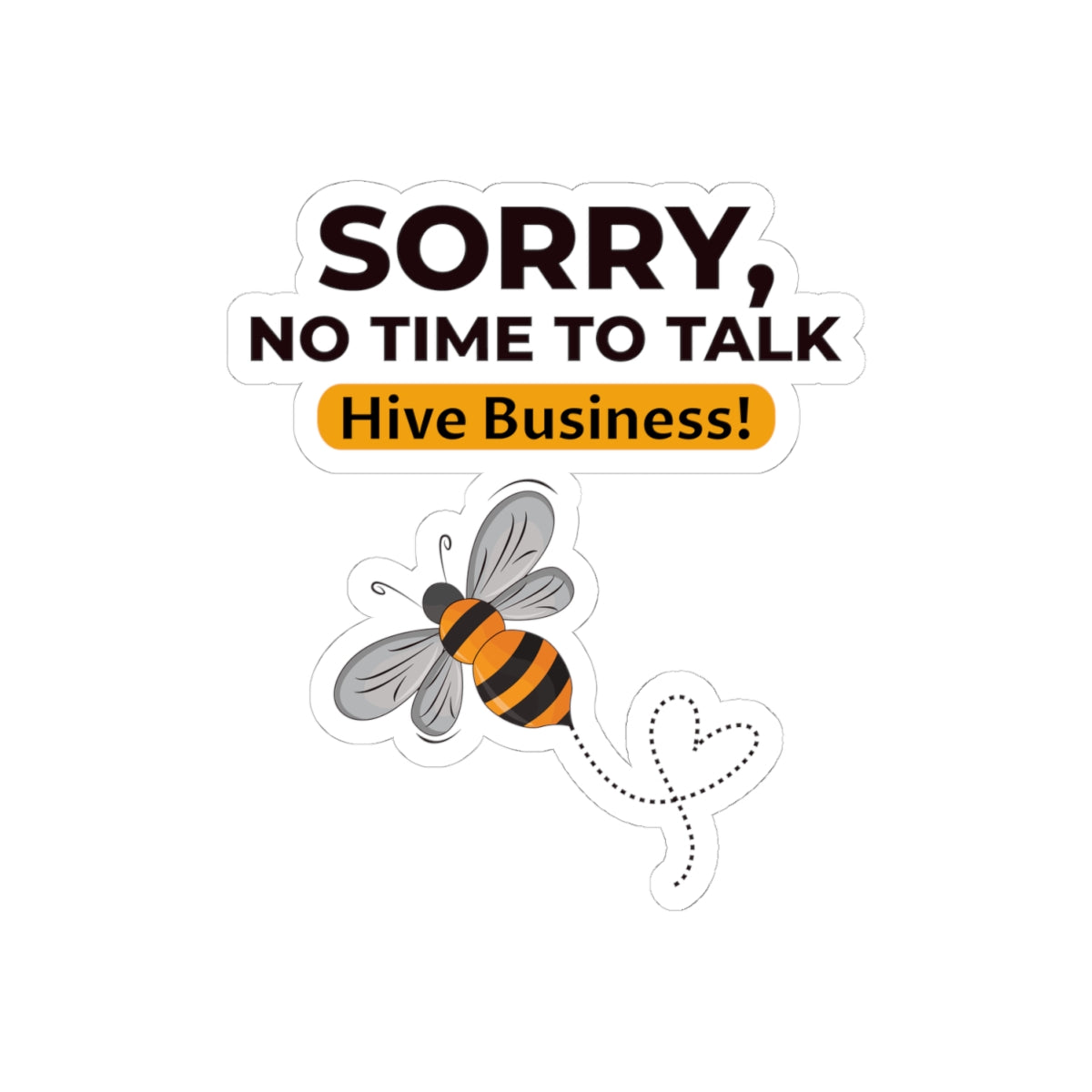 Busy Bee Sticker - Beekeeper Vinyl Decal for Apiary Enthusiasts & Gardeners
