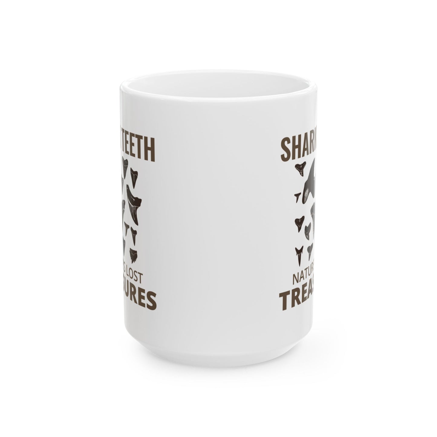 Shark Teeth Collector Mug – Nature’s Lost Treasures, Fossil Hunter Gift