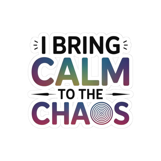 Hypnotist Peace Sticker - Chaos Calming Vinyl Decal for Hypnotists, Mental Serenity Specialists
