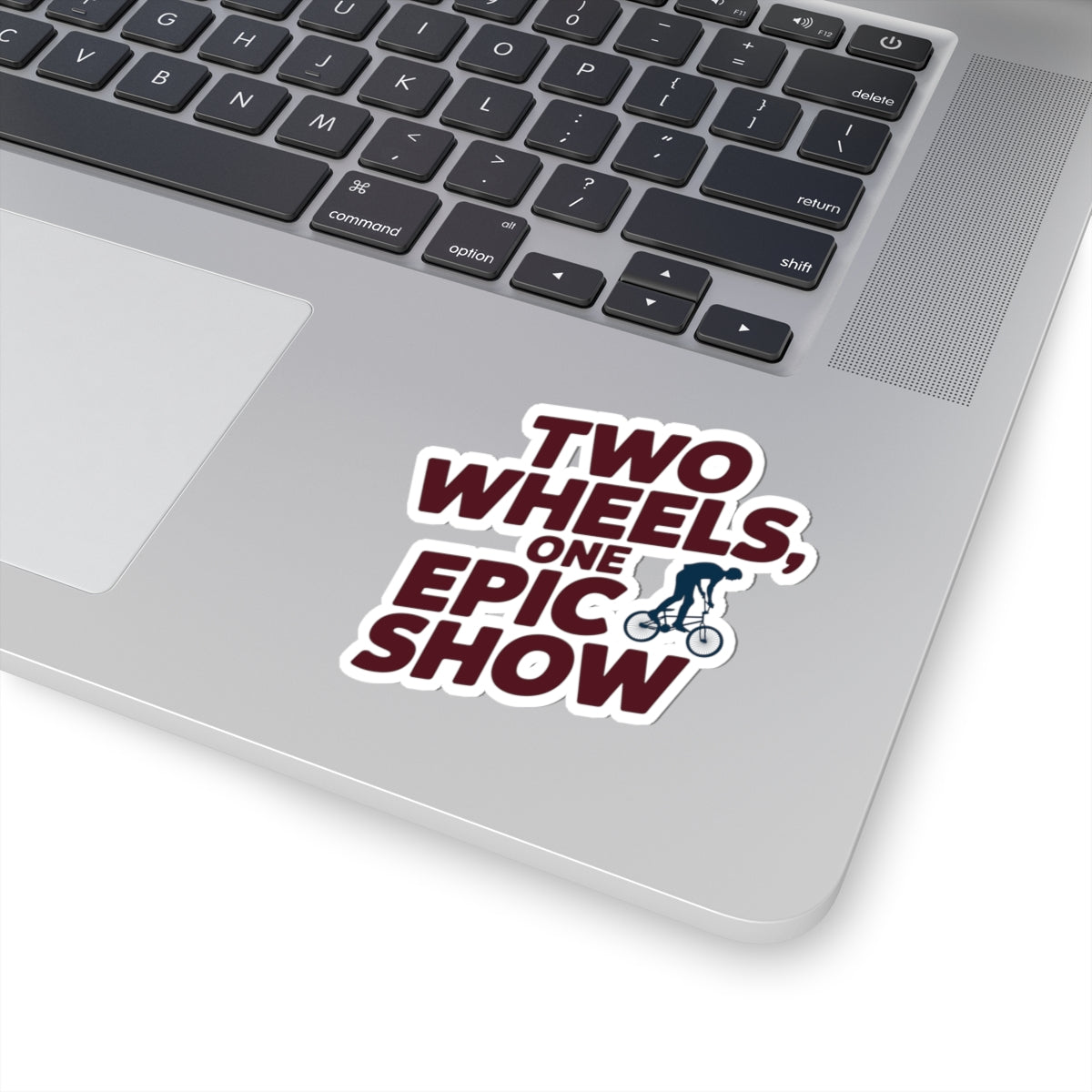 Dynamic Indoor Cycling Sticker - Epic Show Bike Performance Vinyl Decal for Artistic Performers, Studio Teams, Fans