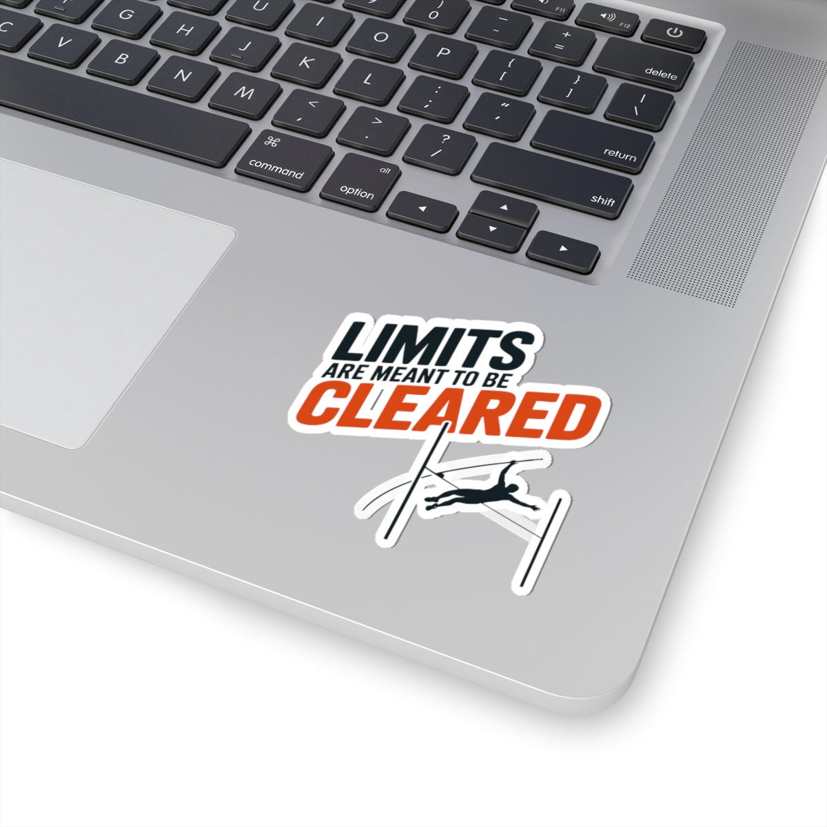 Pole Vault Sticker – Bold Motivational Limits Cleared Athletic Decal for Track and Field Athletes, Competitive Vaulters