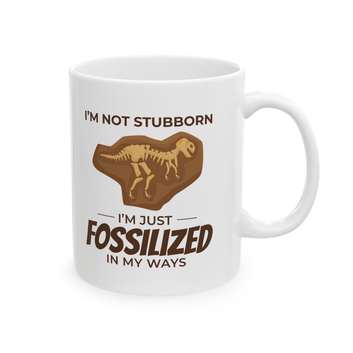 Dinosaur Fossil Mug T-Rex Humor for Paleontology Lovers