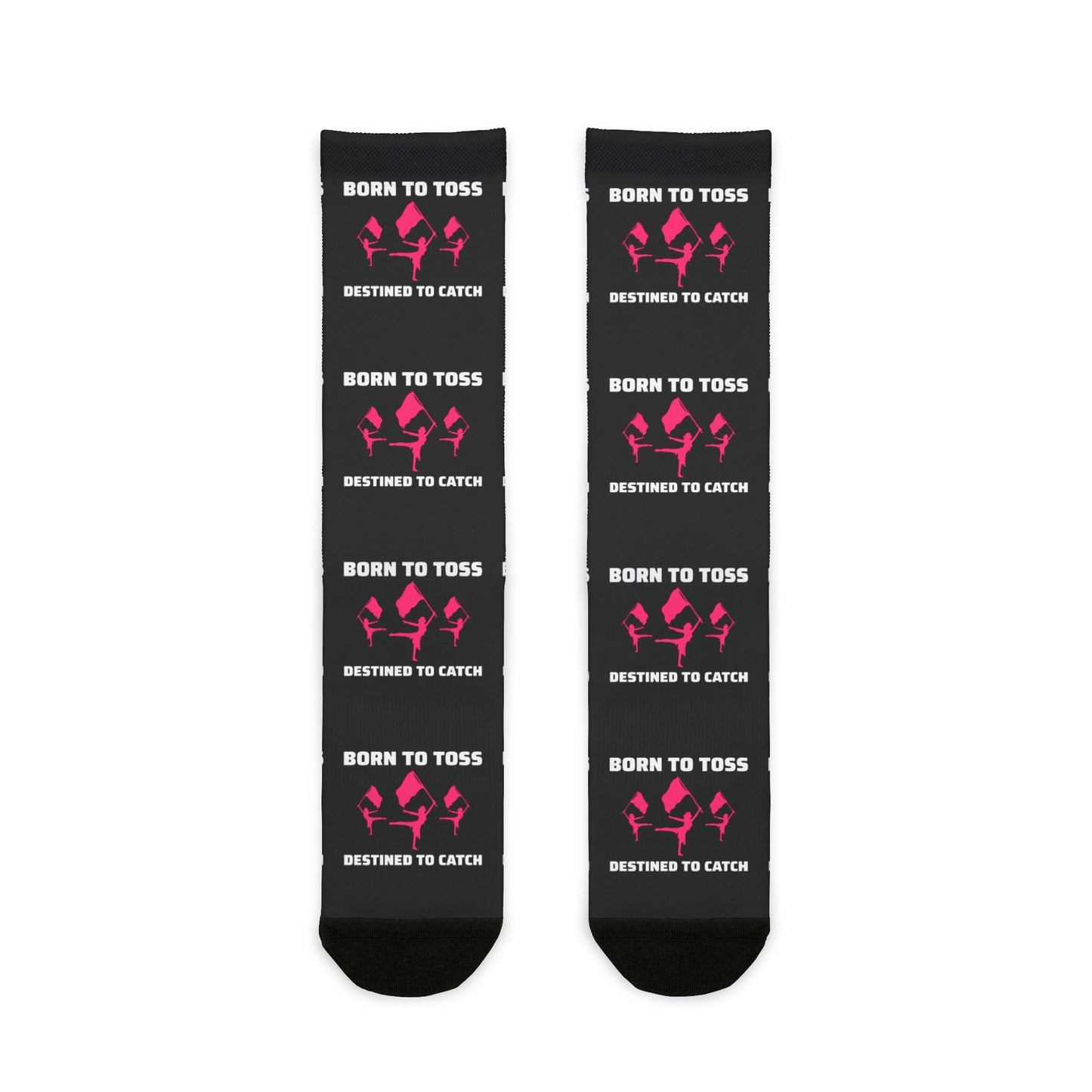 Color Guard Socks – Ideal for Performers & Marching Teams, "Born to Toss, Destined to Catch"