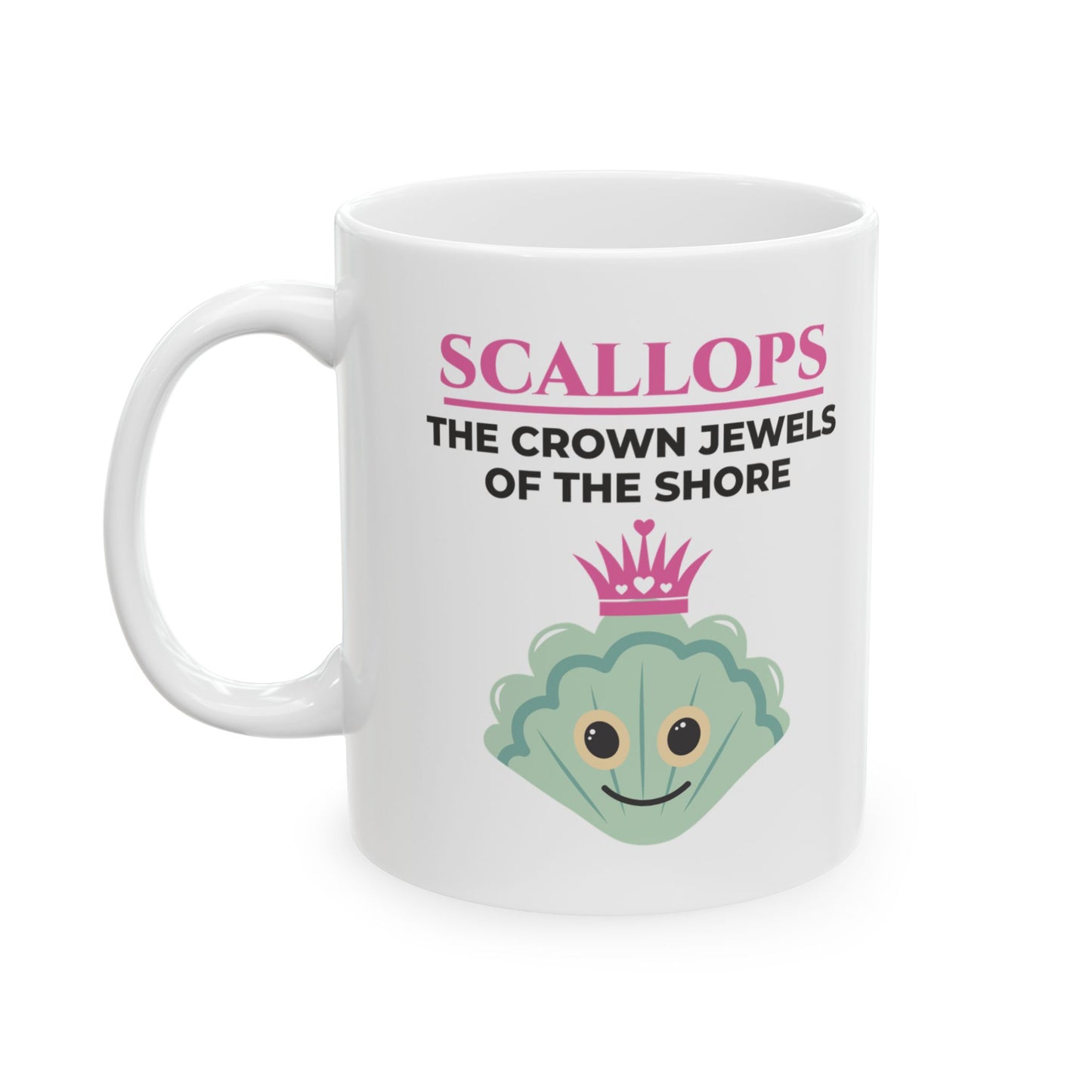 Scallops Mug, Crown Jewels of the Shore, Ocean Lover