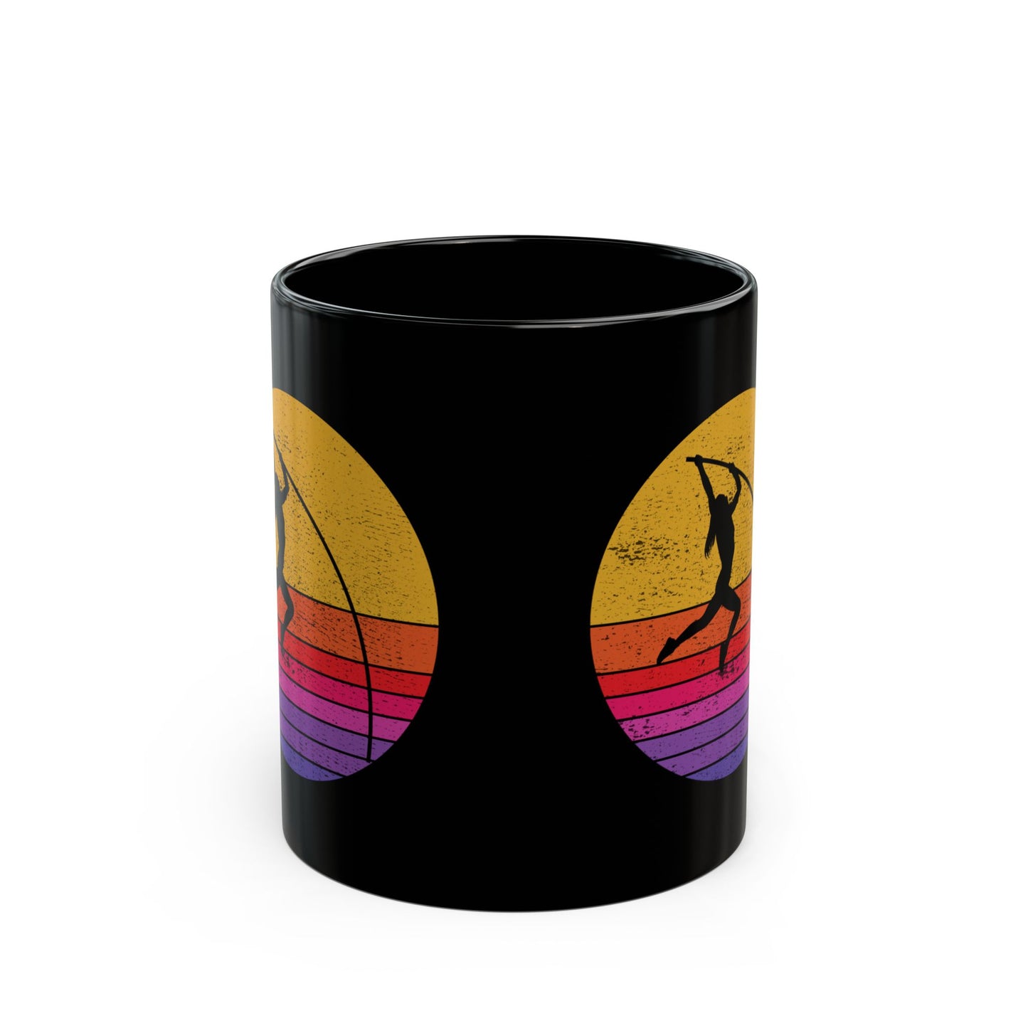 Pole Vault Mug Black – Training Gift for Jumpers Track Coaches Field Event Athletes