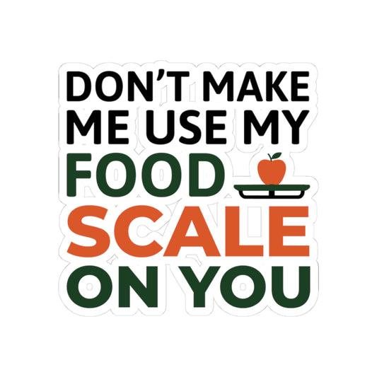 Playful Dietitian Sticker - Food Scale Vinyl Decal for Registered Dietitians, Nutritionists