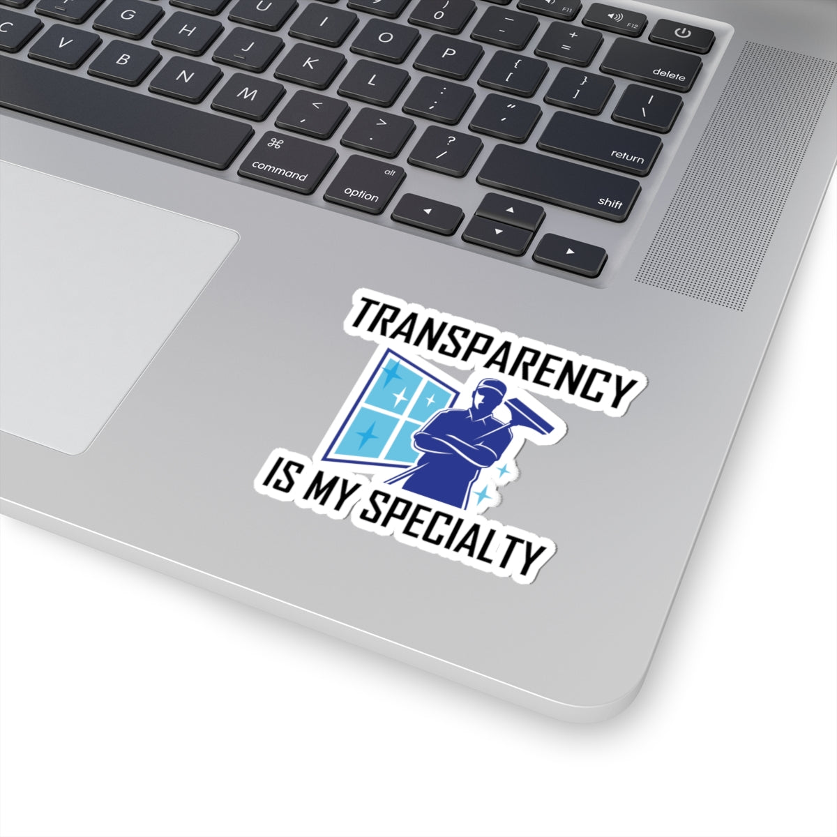 Window Cleaner Sticker - Transparency Specialty Vinyl Decal for Professionals & Technicians