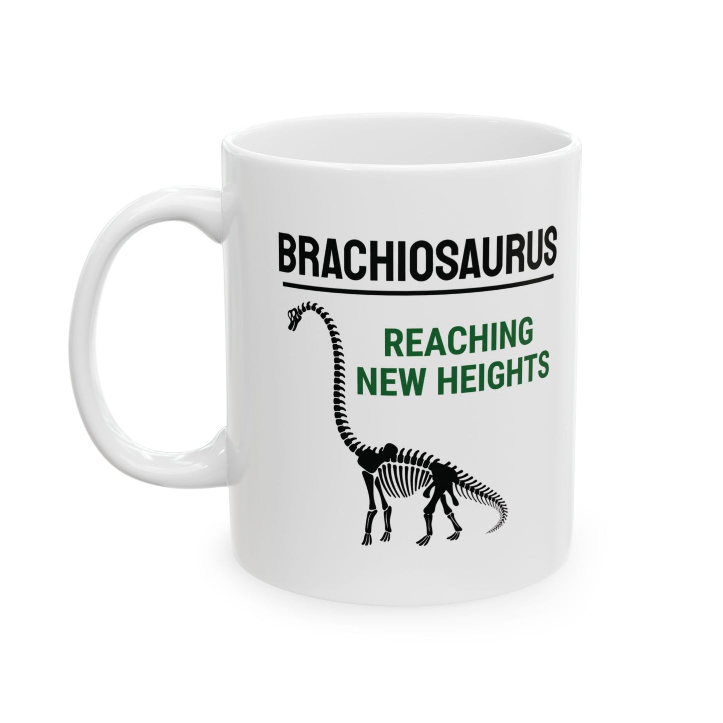 Dinosaur Fossil Mug for Sauropod Lovers Brachiosaurus Skeleton Design