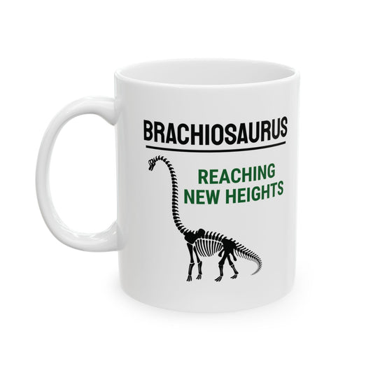 Dinosaur Fossil Mug for Sauropod Lovers Brachiosaurus Skeleton Design