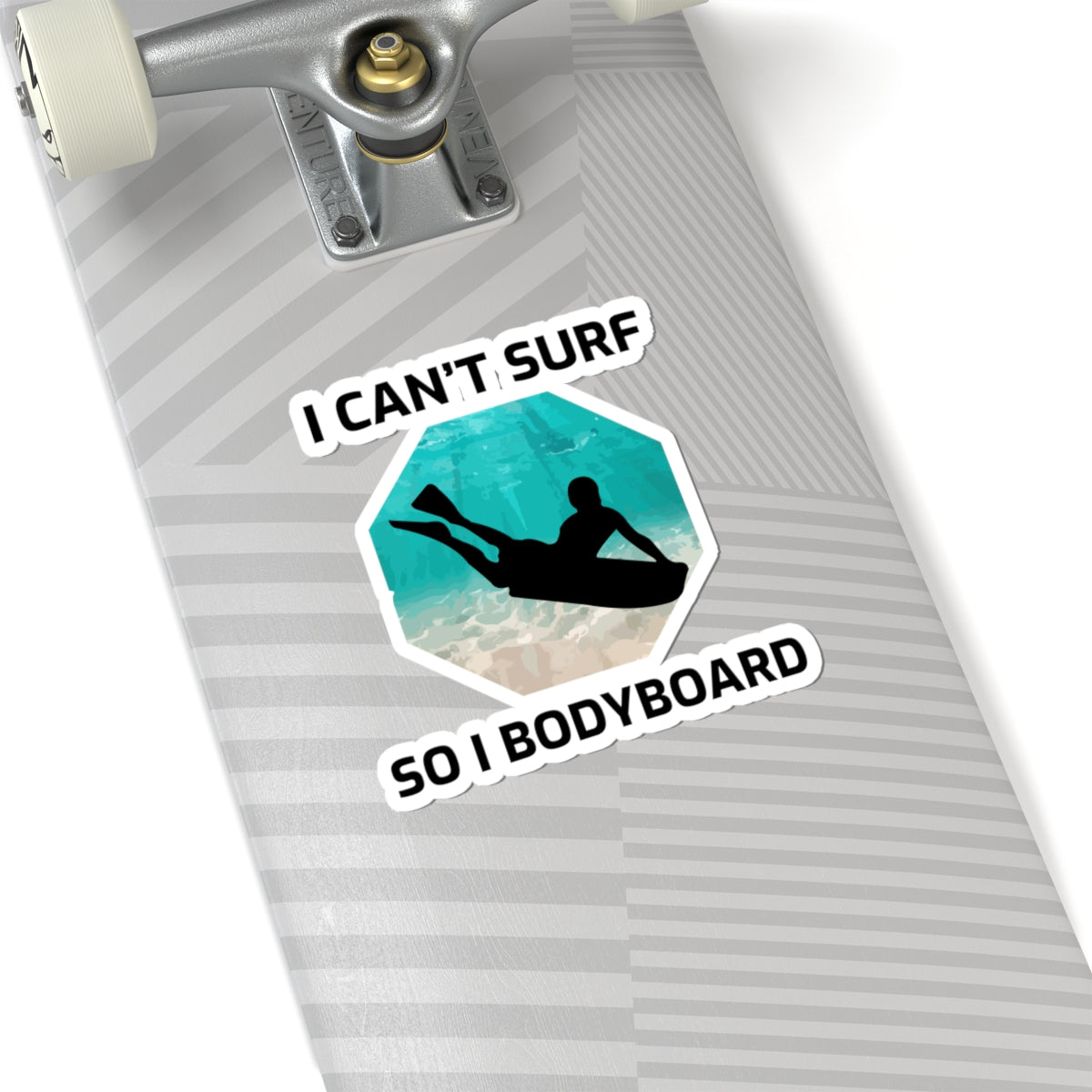 Bodyboard Not Surf Sticker - Wave Riding Vinyl Decal for Ocean Enthusiasts & Beach Adventurers