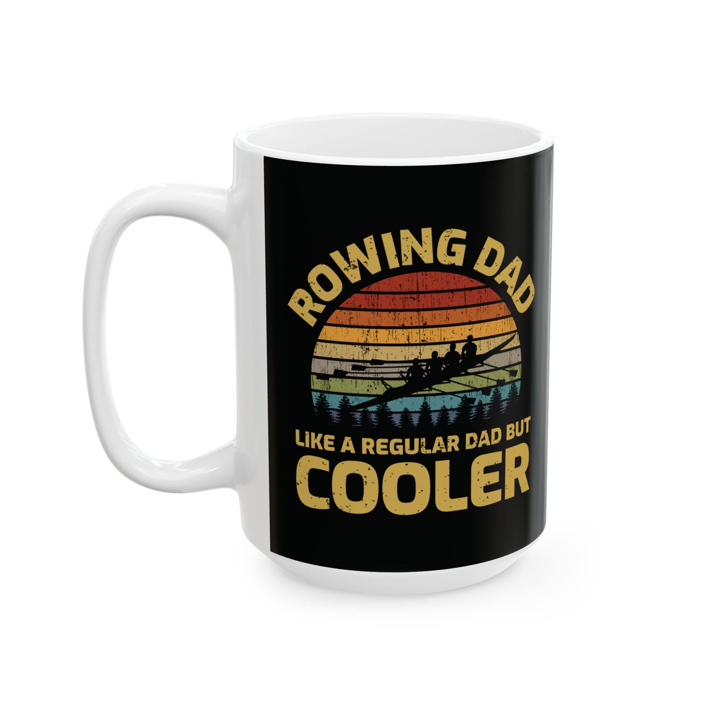 Rowing Mug Rowing Dad Parent Retro Water Sport Coffee Cup