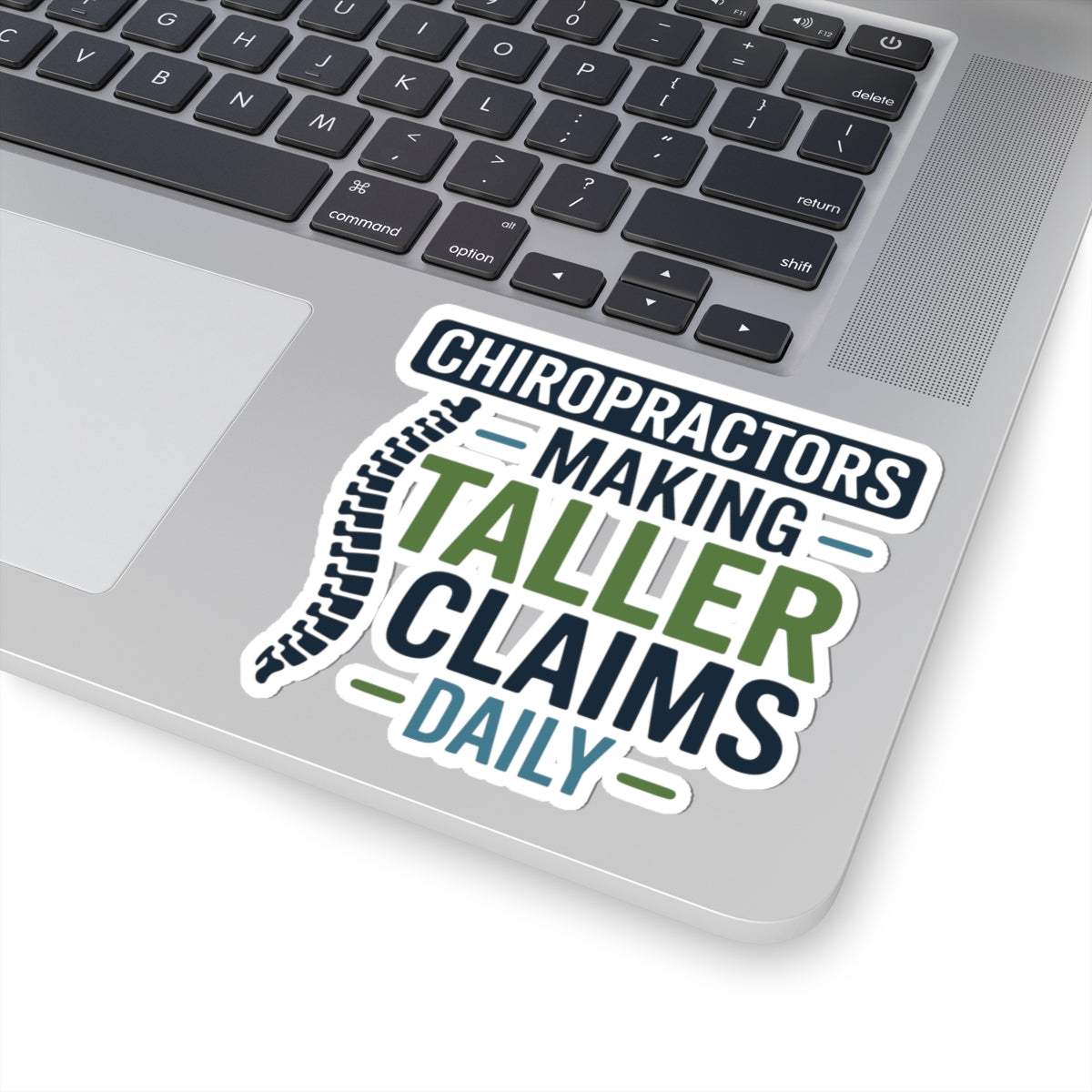 Height Enhancement Sticker - Posture Improvement Vinyl Decal for Chiropractors, Doctors of Chiropractic