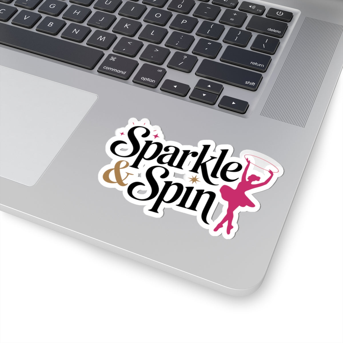 Baton Twirling Sticker – Sparkle & Spin Decal for Twirler Color Guard Marching Band Performer