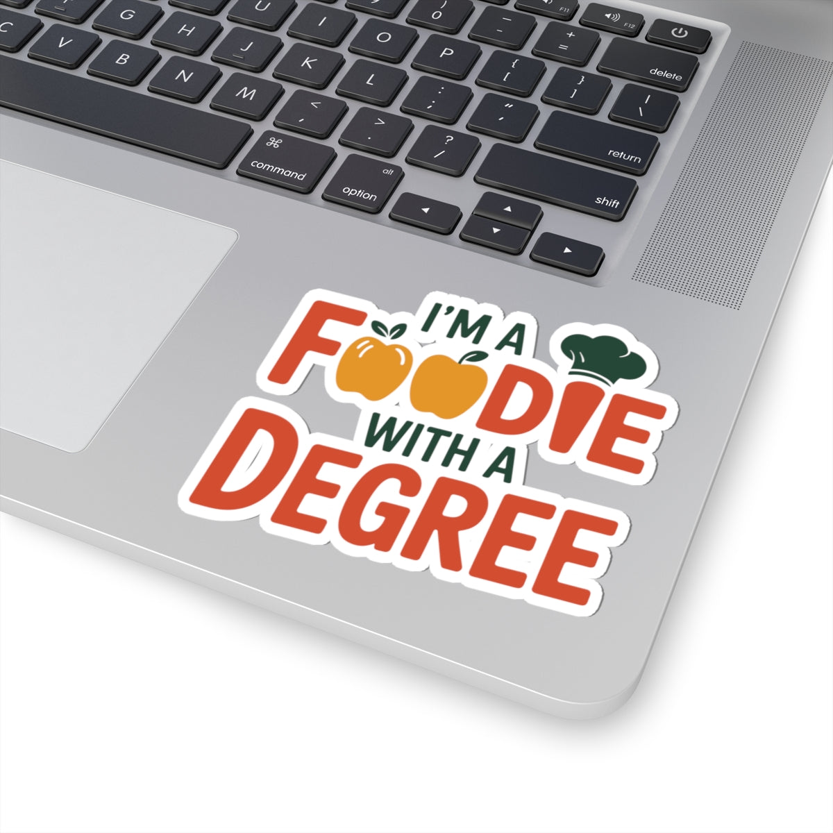 Educated Foodie Sticker - Degree Food Lover Vinyl Decal for Registered Dietitians, Nutritionists