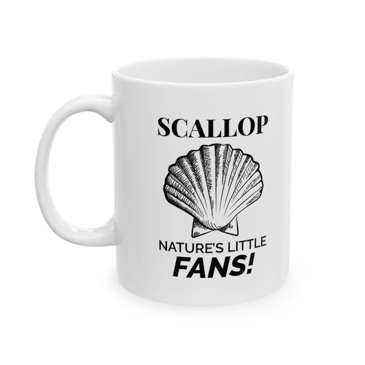 Scallop Shell Mug, Ocean Fan, Beach Lover Gift