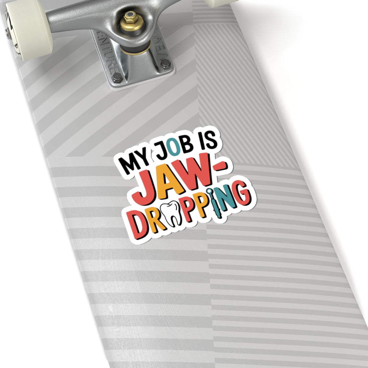 Jaw-Dropping Dental Sticker - Funny Ortho Lab Vinyl Decal for Technicians & Dentists