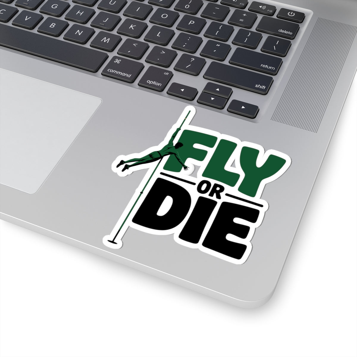 Pole Vault Sticker – Fierce Fly or Die All-In Sport Decal for Track & Field Athletes Teen Vaulters