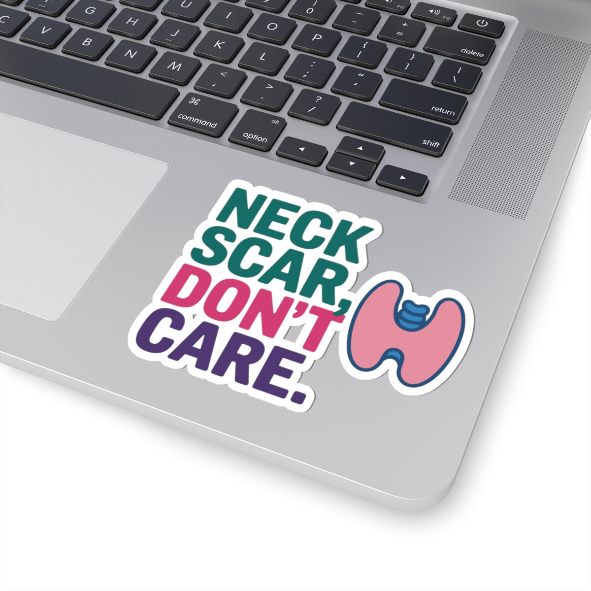 Resilient Thyroid Sticker - Surgical Recovery Vinyl Decal for Cancer Survivors, Advocates, and Caregivers