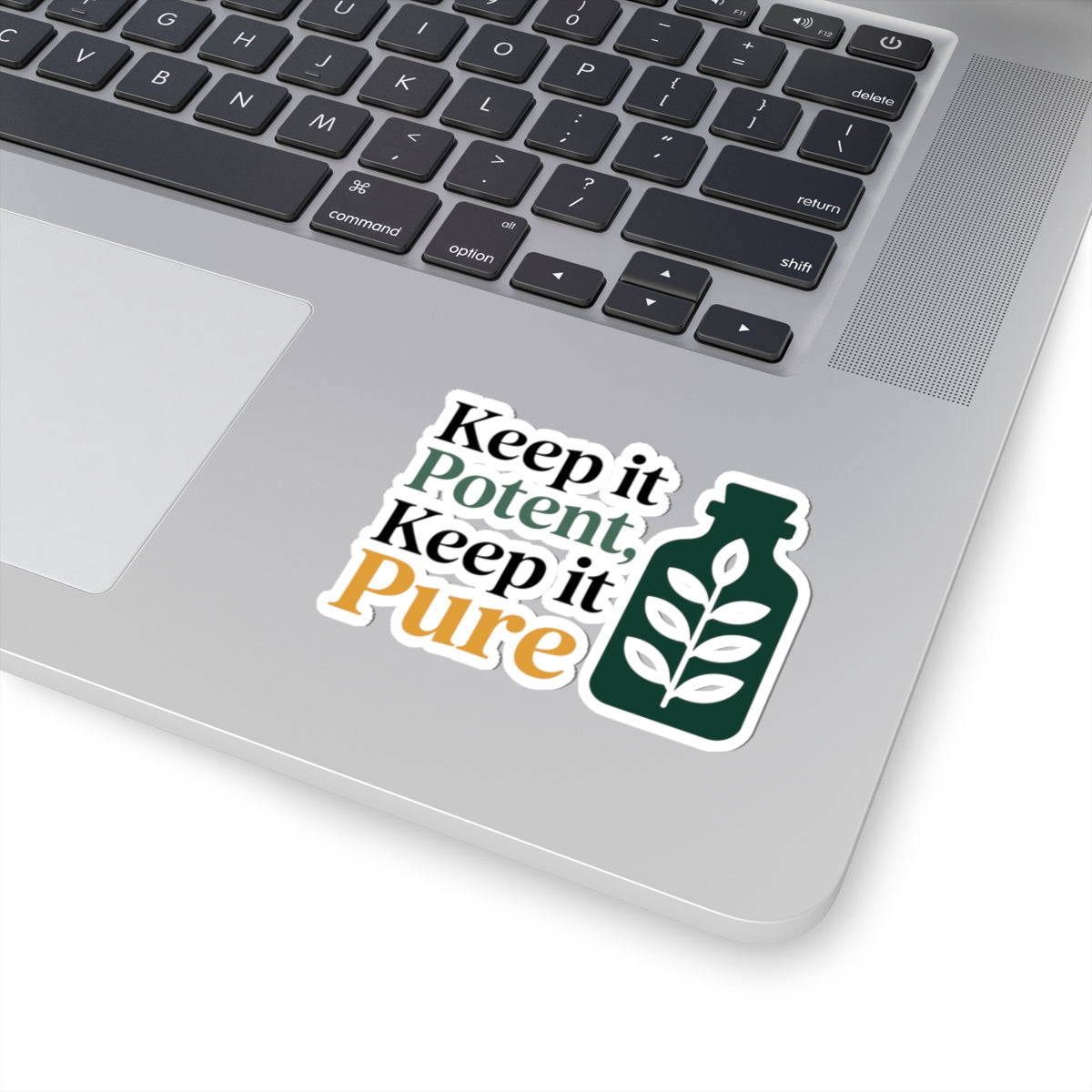 Homeopathy Purity Sticker - Potent Pure Remedies Vinyl Decal for Homeopaths, Natural Medicine Purists