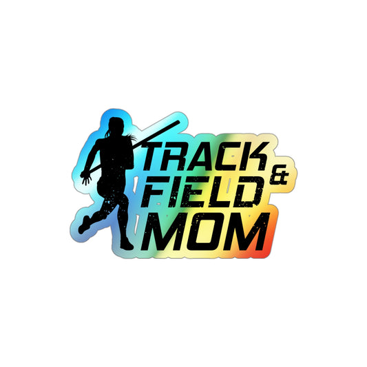 Pole Vault Mom Sticker Holographic Vinyl - Proud Track & Field Mama Motivational Sports Decal