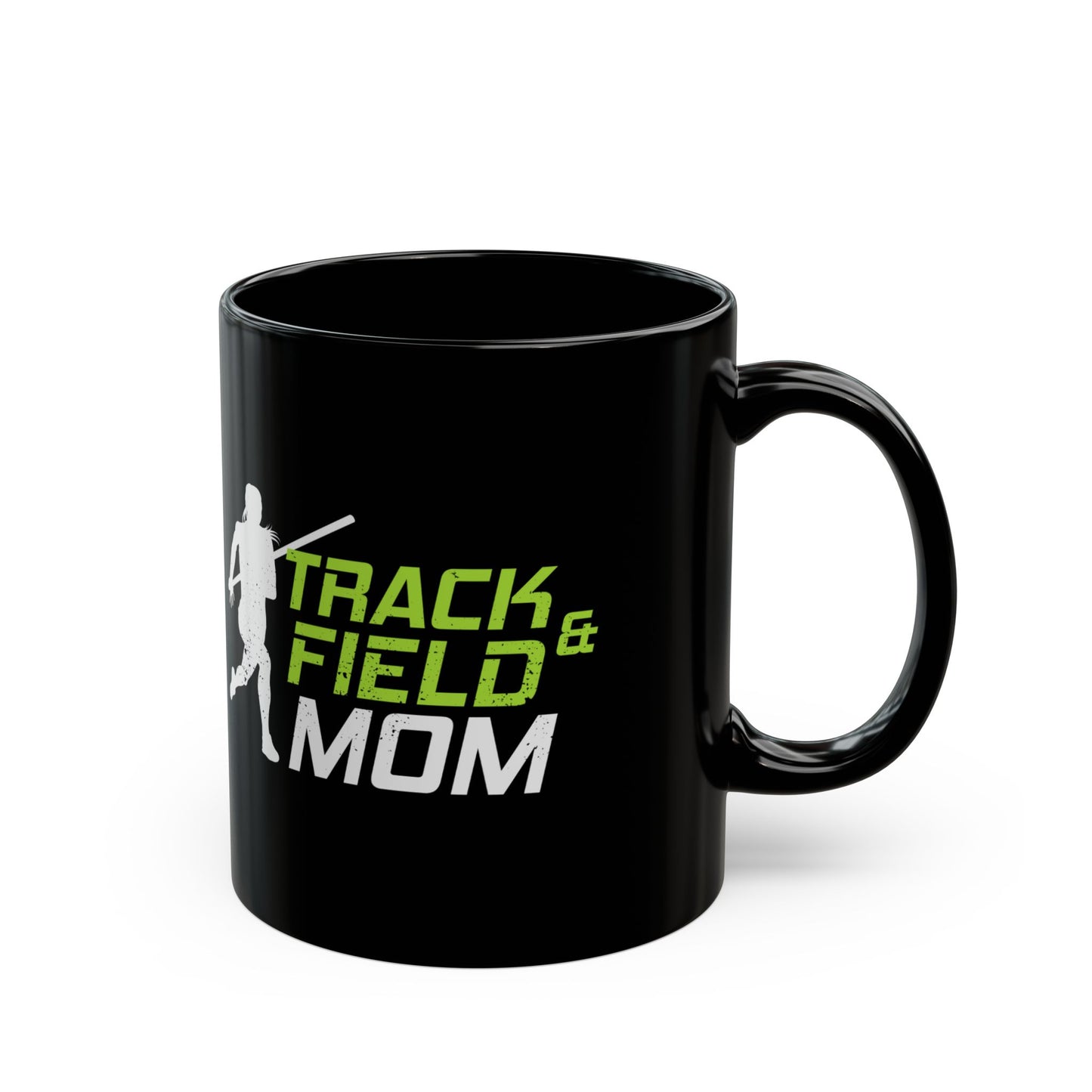 Pole Vault Mug Black - Track Field Mom Gift for Vaulter, Coach, Sports Parent 11 oz