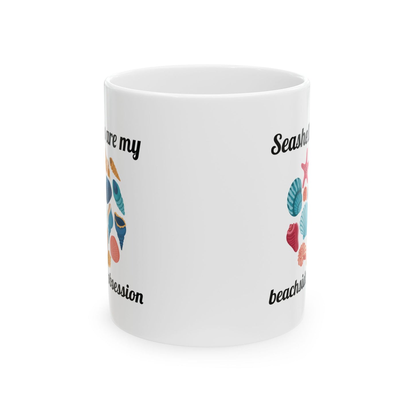 Seashells Collector Mug, Beach Obsession, Ocean Lover