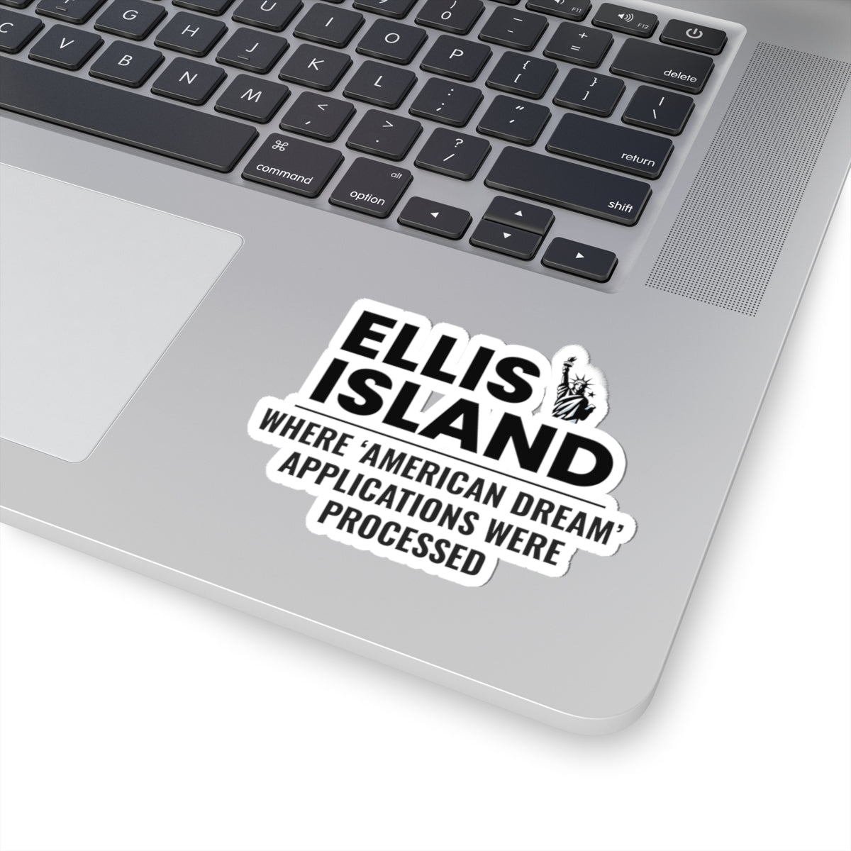 Ellis Island Sticker - American Dream Immigration Vinyl Decal for NYC Fans Cars Laptops Water Bottles History