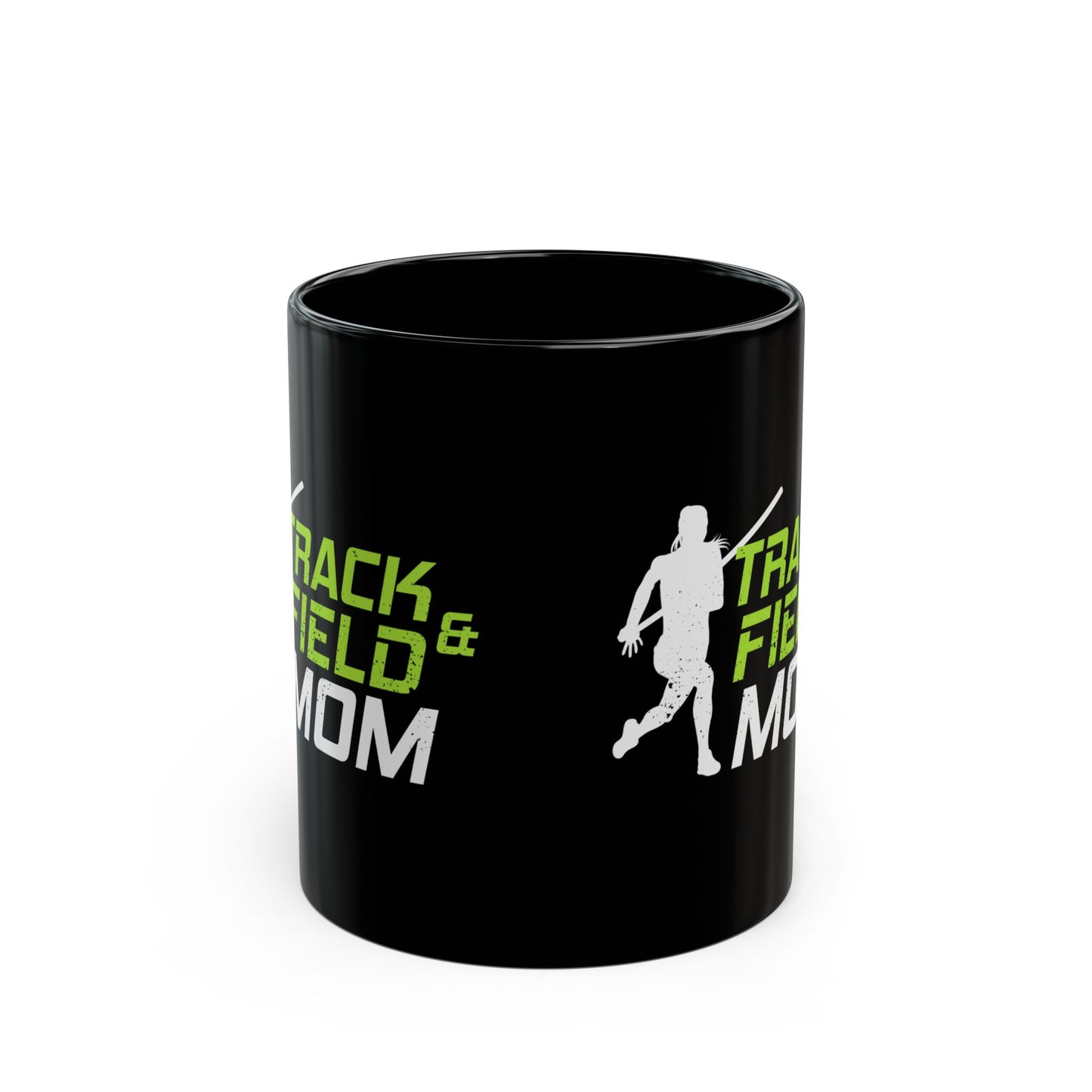 Pole Vault Mug Black - Track Field Mom Gift for Vaulter, Coach, Sports Parent 11 oz