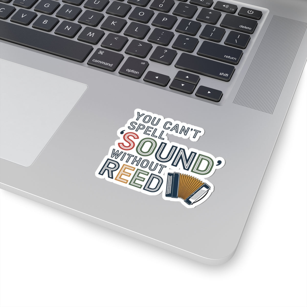 Accordion Reed Sticker – Wordplay Pun Decal for Squeezebox Players, Polka Musicians