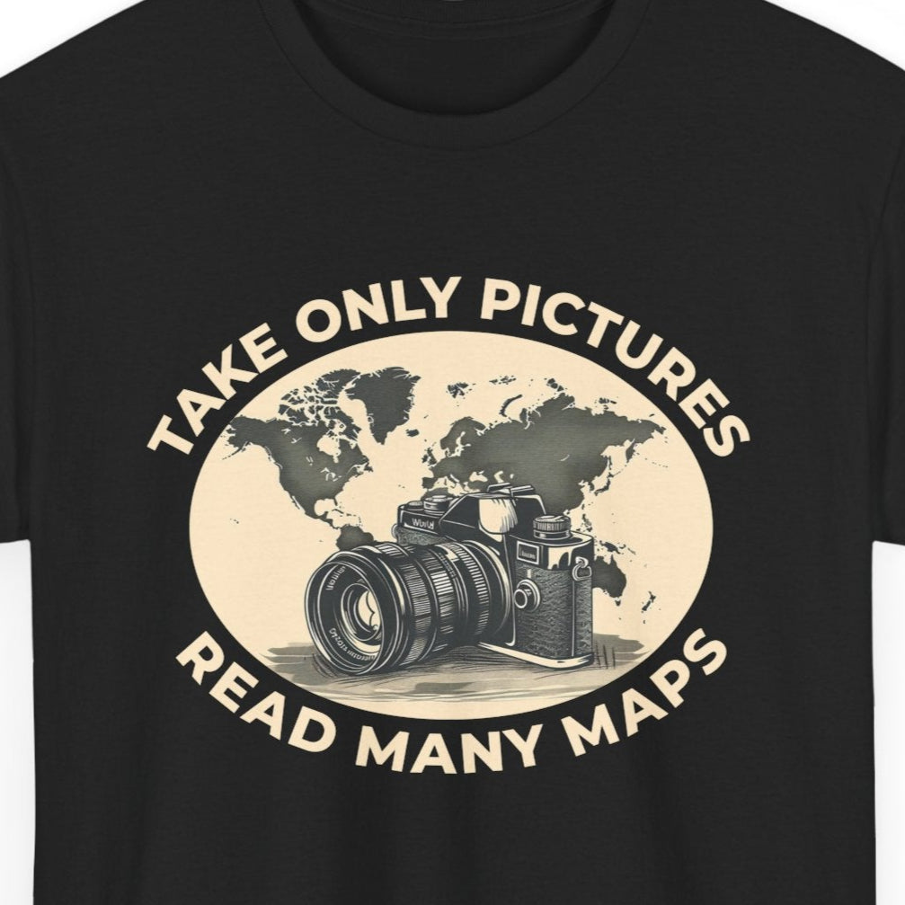 Leave No Trace T-Shirt - Map Lover's Ethical Hiking Tee for Outdoor Adventurers