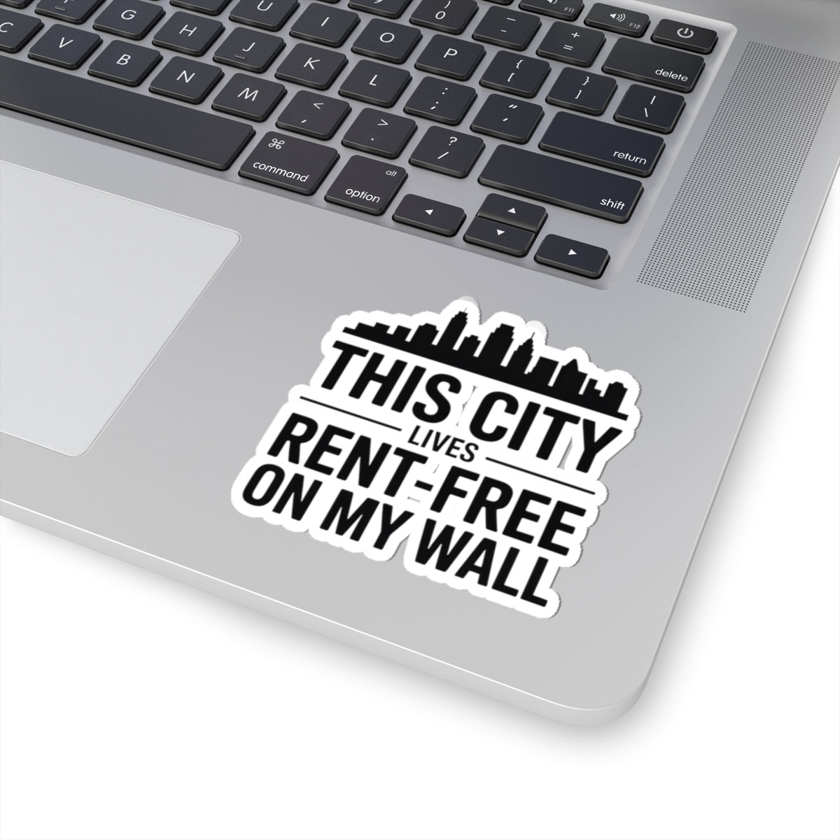 City Map Art Sticker - Urban Skyline Decal for Travelers and City Lovers