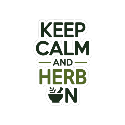 Naturopath Mantra Sticker - Calm Herbal Healing Vinyl Decal for Naturopaths, Plant Remedy Practitioners