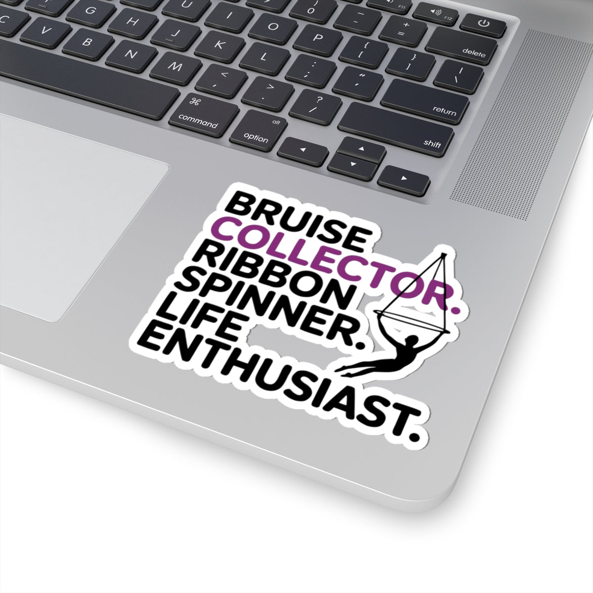 Aerial Silk Sticker – Funny Performer Identity Decal for Aerialists Circus Arts Students and Ribbon Dancers