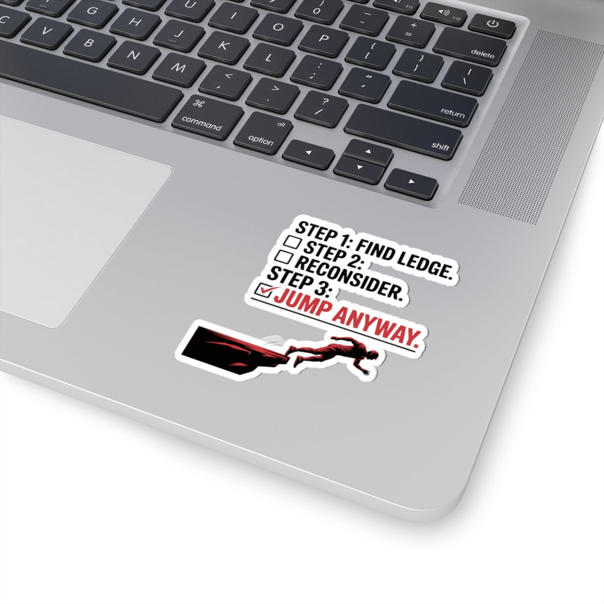BASE Jumping Sticker – Funny Checklist Cliff Jump Decal for Extreme Sports Fans Adrenaline Junkies