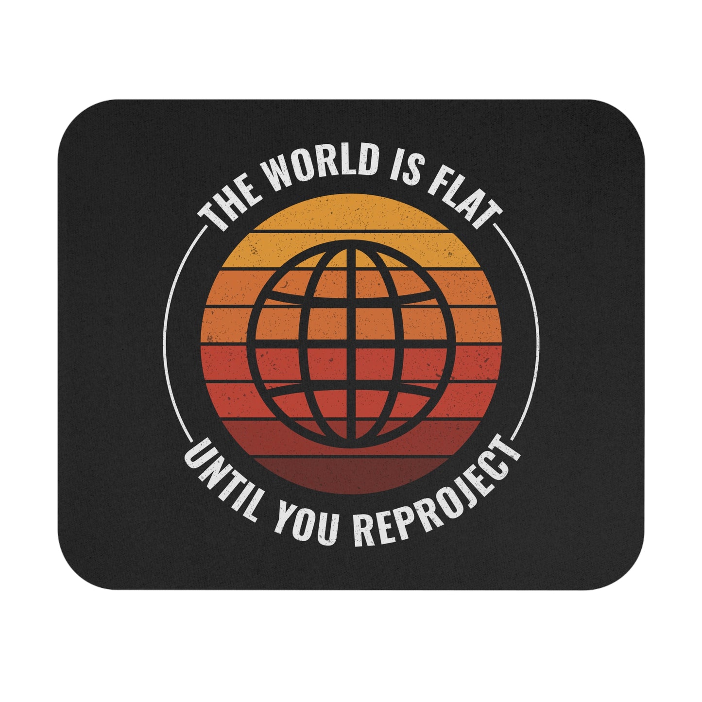Funny Geospatial Office Mouse Pad - Mapping Non-Slip Rubber Base for Cartographers & Geographers