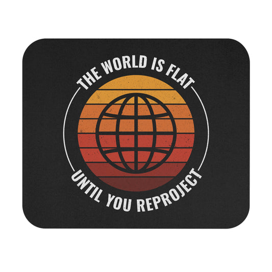 Funny Geospatial Office Mouse Pad - Mapping Non-Slip Rubber Base for Cartographers & Geographers