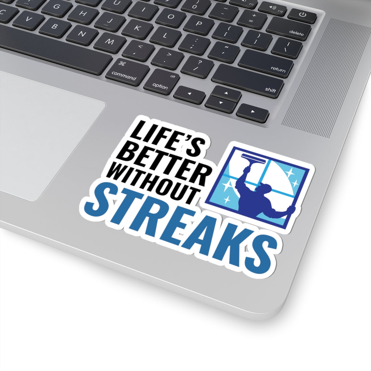 Window Cleaner Sticker - Streak Free Vinyl Decal for Professionals & Technicians