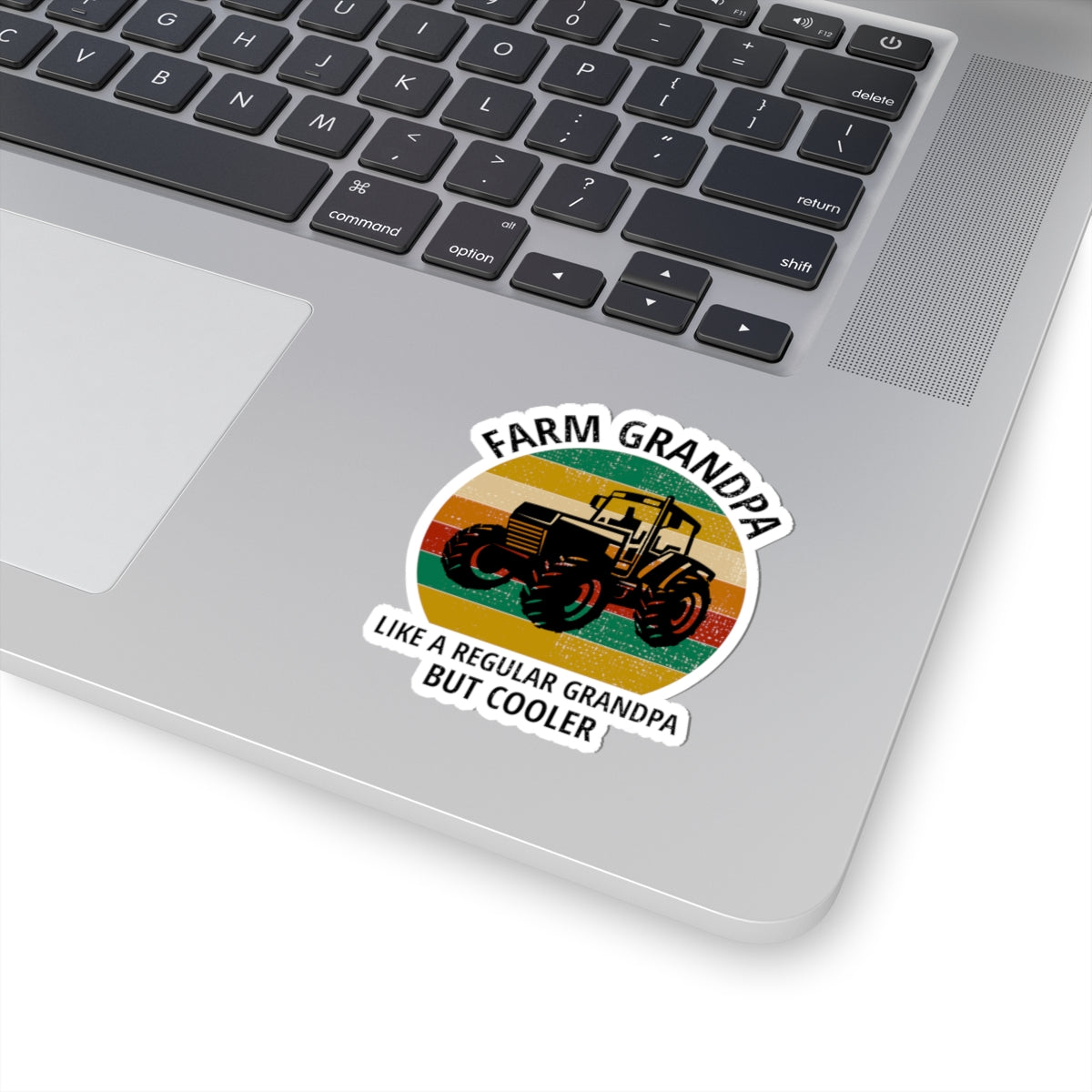 Farm Grandpa Cool Sticker - Agricultural Pride Vinyl Decal for Farmers & Family Traditions