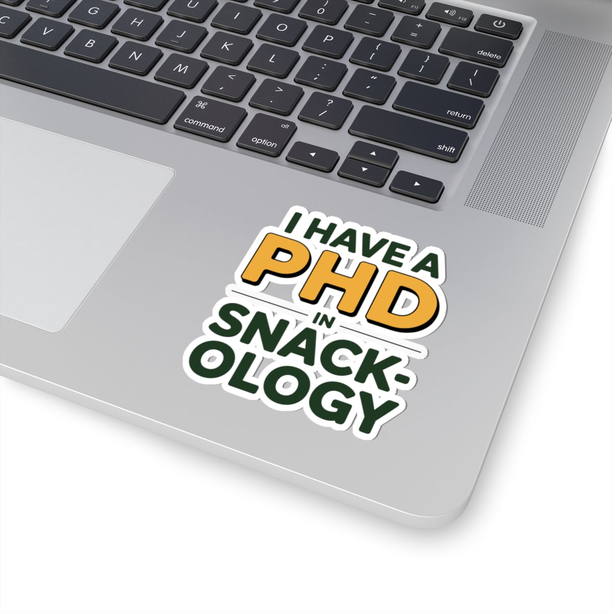 Witty Nutritionist Sticker - Funny Snackology Vinyl Decal for Registered Dietitians, Food Therapists