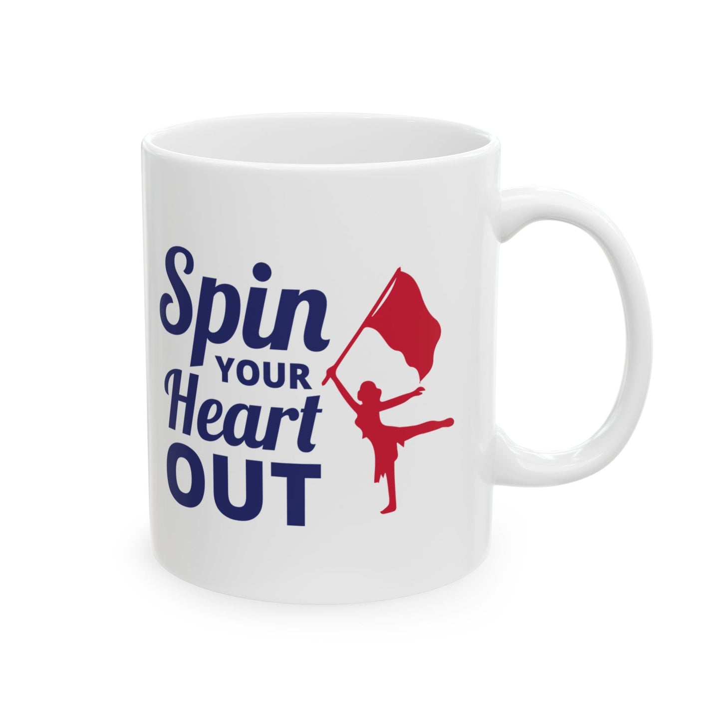 Color Guard Mug - Spin Passion Design for Performers & Fans