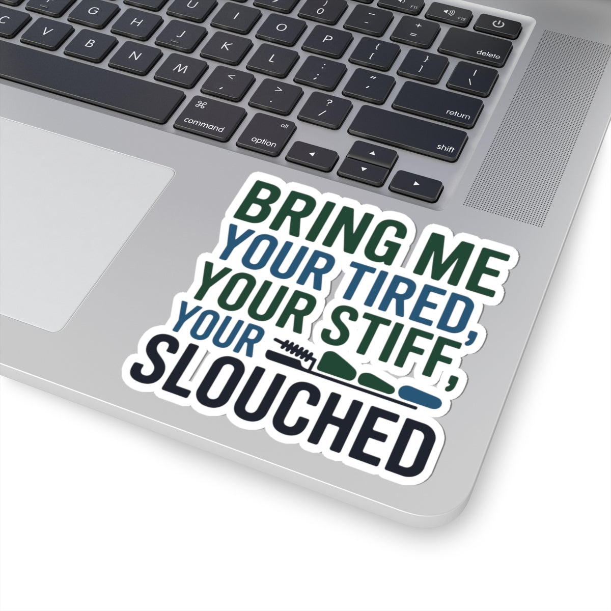 Posture Relief Sticker - Chiropractic Care Vinyl Decal for Chiropractors, Doctors of Chiropractic