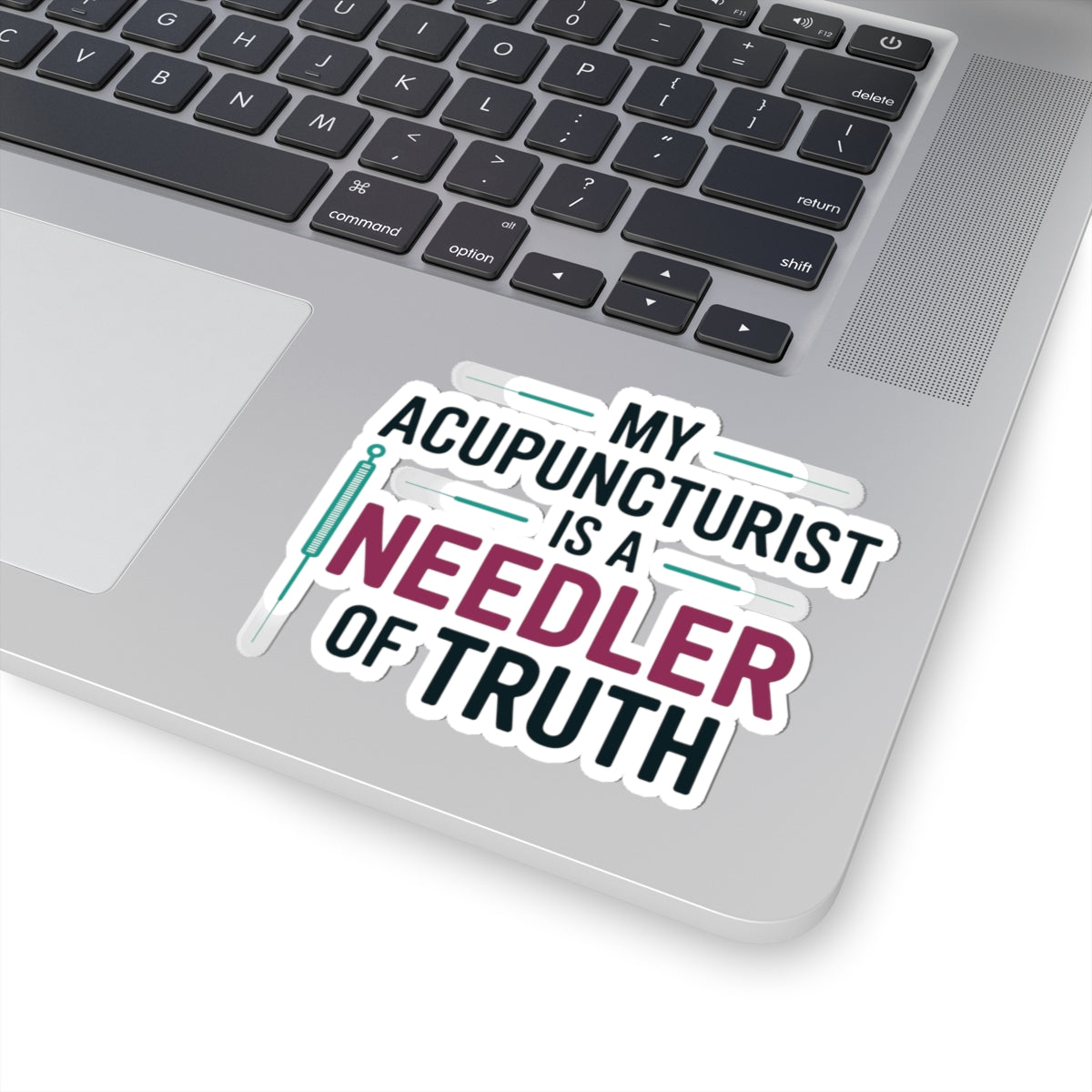 Acupuncture Truth Sticker - Needle Wisdom Vinyl Decal for Acupuncturists, TCM Practitioners
