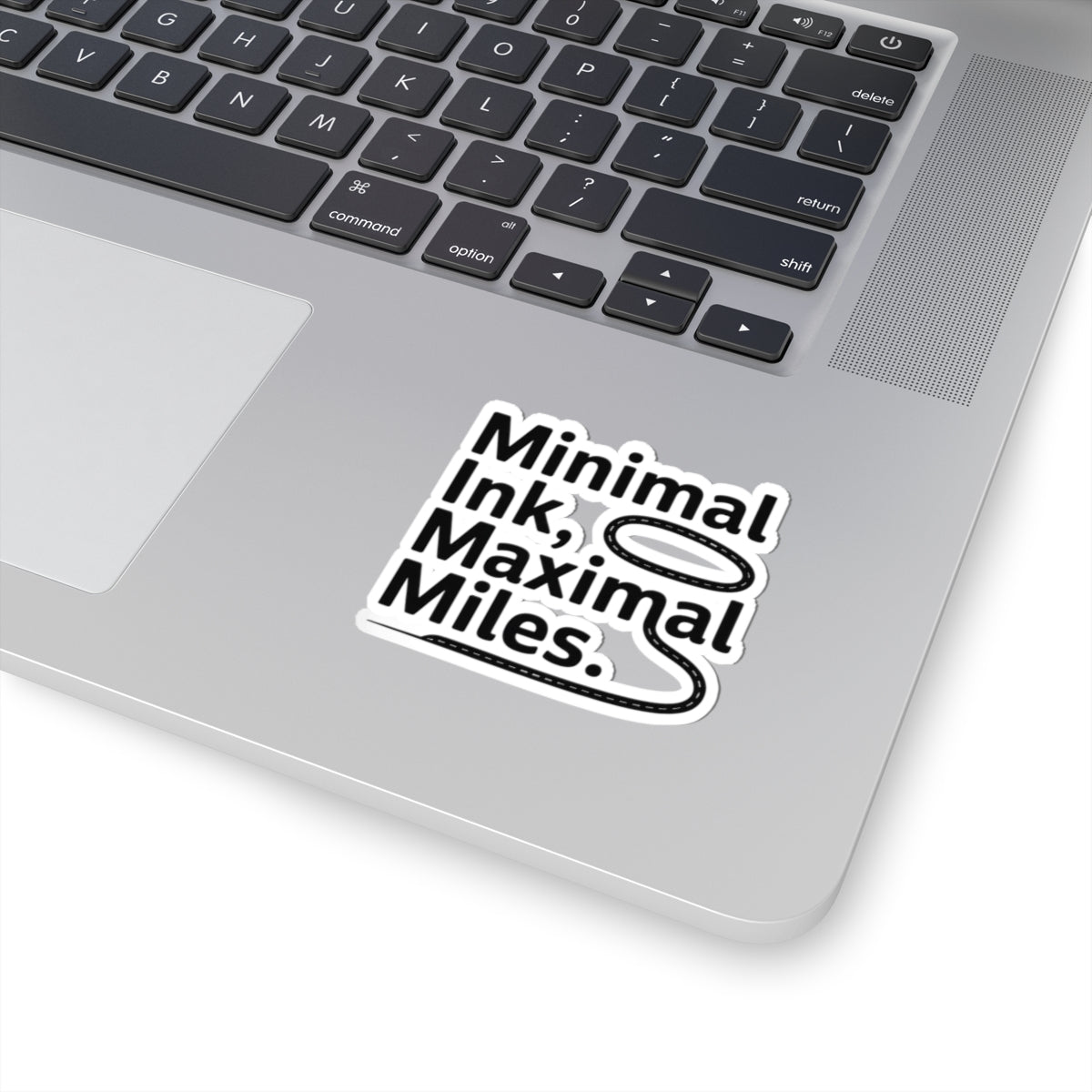 Minimalist Travel Sticker - Maximal Miles Vinyl Decal for Wanderers & Adventure Seekers
