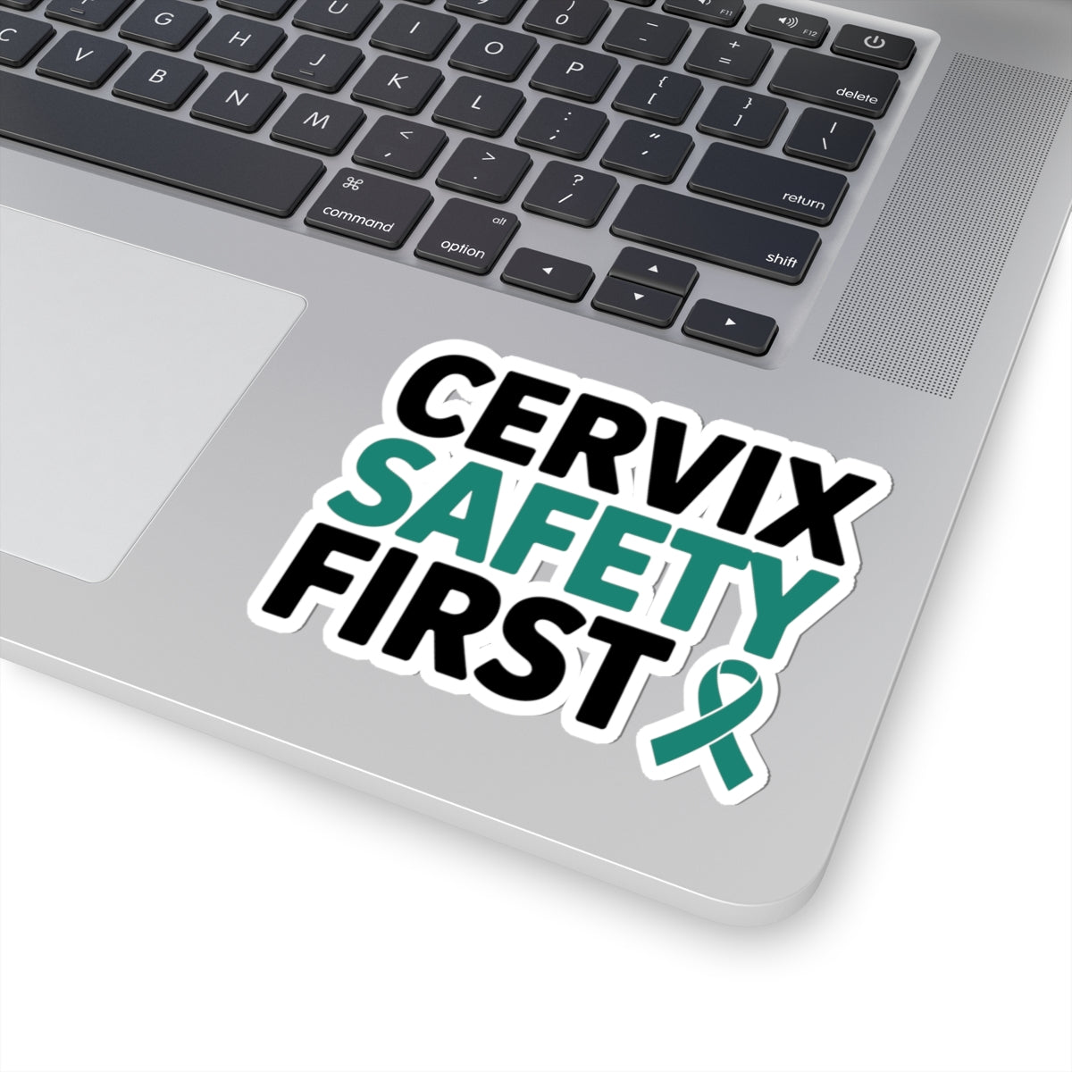 Cervical Health Safety Sticker - Cervix Safety First Vinyl Decal