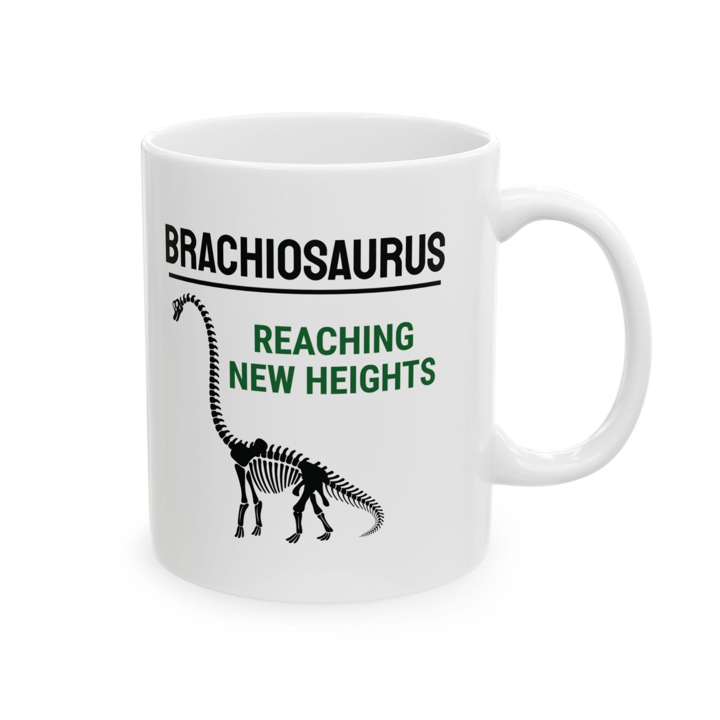 Dinosaur Fossil Mug for Sauropod Lovers Brachiosaurus Skeleton Design
