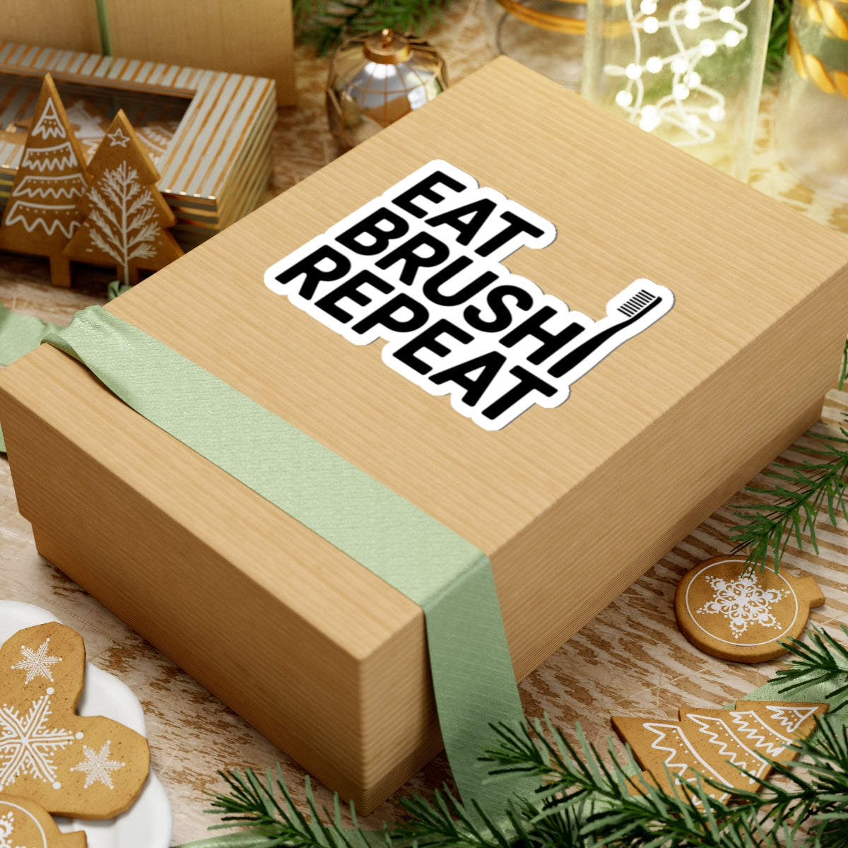 Funny Dentist Toothbrush Sticker - Dental Hygiene Vinyl Decal for Hygienists, Assistants & Students