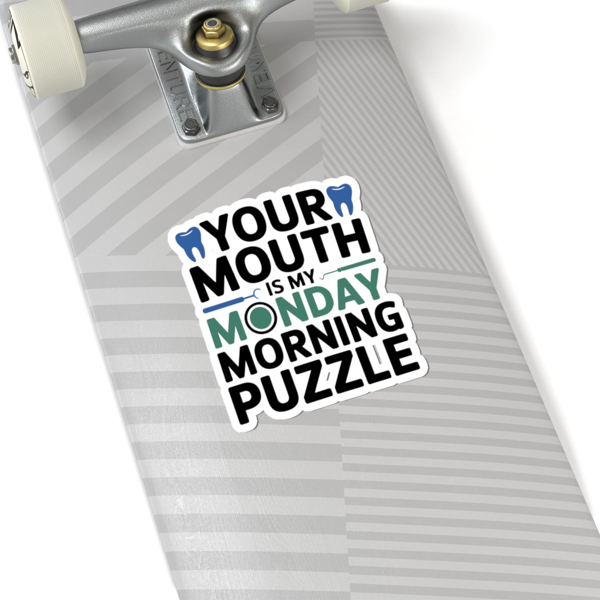 Dental Puzzle Sticker - Monday Motivation Vinyl Decal for Dentists